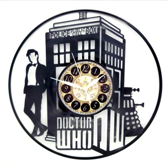 Disney Other - DOCTOR WHO vinyl record clock
